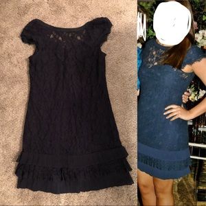Jessica Simpson Navy Lace Cocktail Dress
